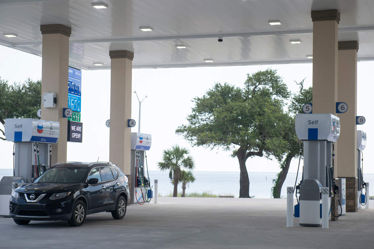 Pumps at the new 90 Express gas station on Highway 90 in Biloxi have regular, diesel and non-ethanol gas.