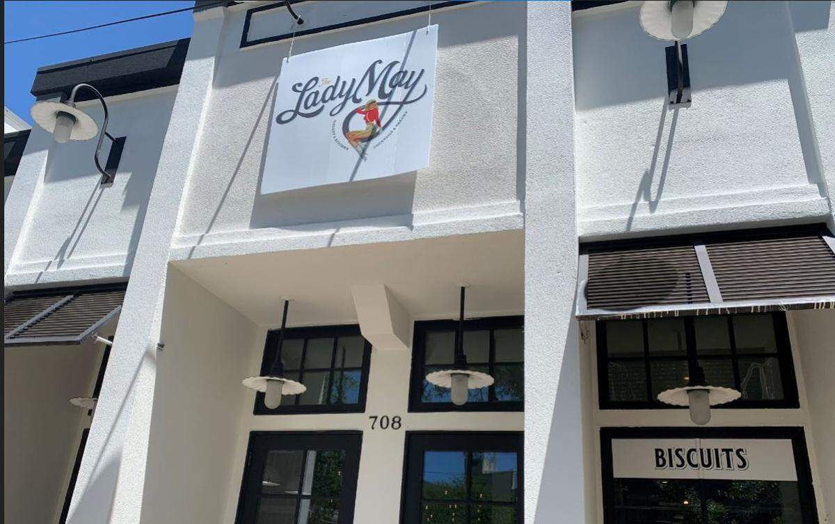 The Lady May is open in downtown Ocean Springs, with seating in the air conditioning or outdoors in the courtyard.