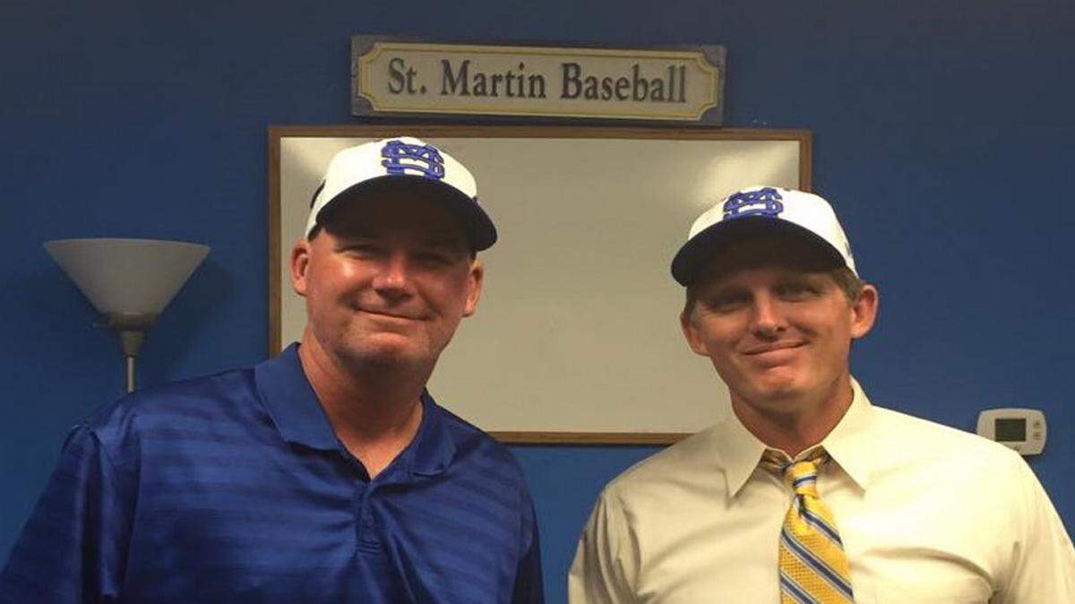 COURTESY DEANNA COX 
 Former Stone High baseball coach Hayden Cox plans to join Kary Bridges' first staff at St. Martin.