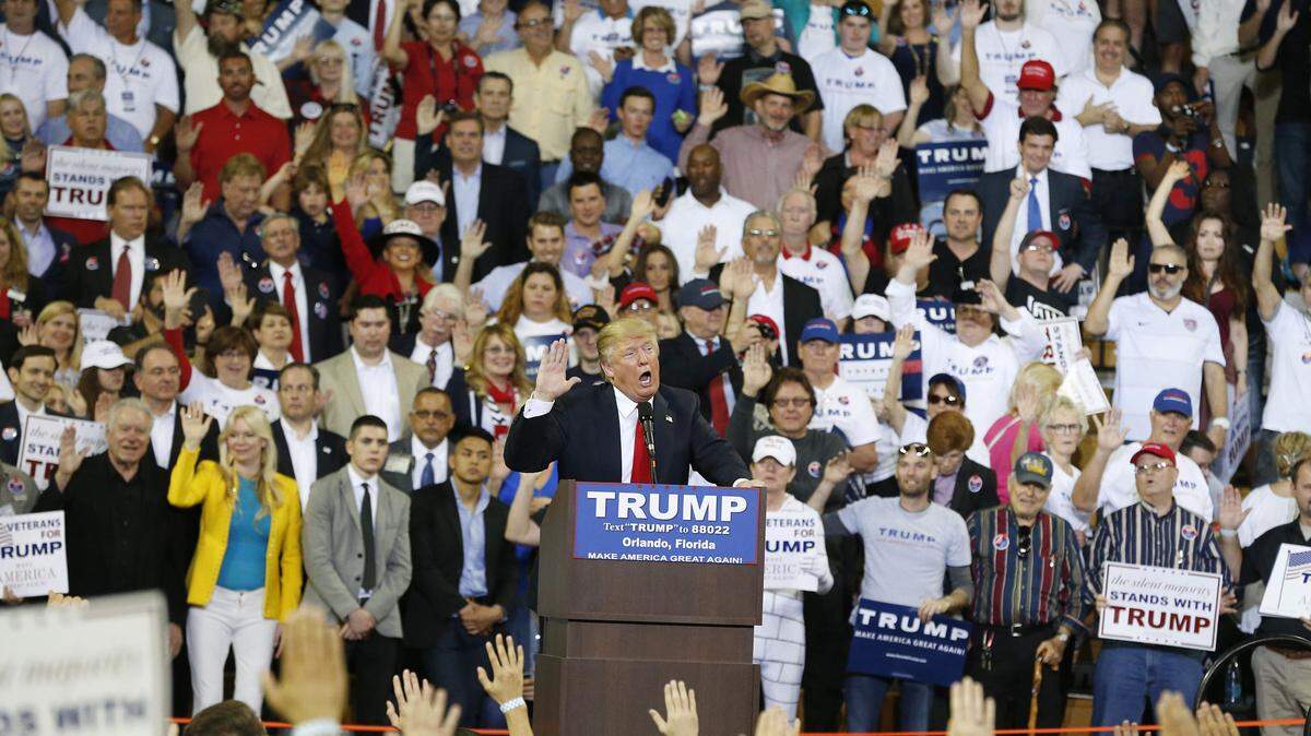 BRYNN ANDERSON/ASSOCIATED PRESSSo far, Republican presidential candidate Donald Trump has been able to turns his large crowds into large voter turnouts.