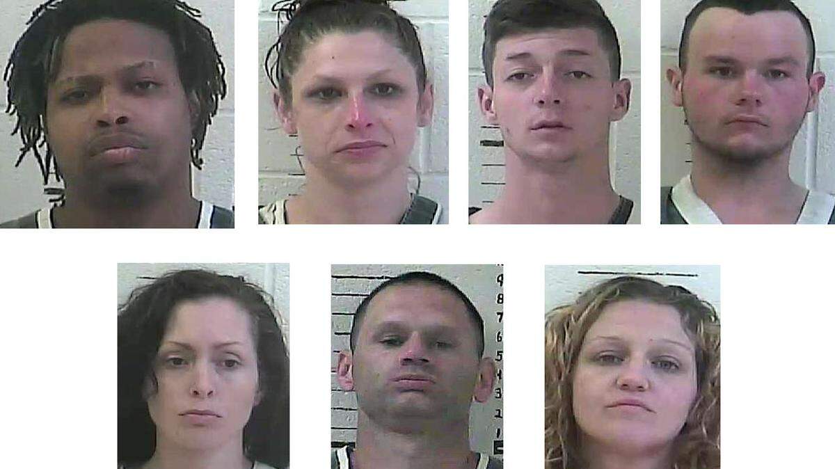 Clockwise from top left, Eddie "Jacorey" Clark, Lacey Hooper, Devin Schwartz, Cody Necaise, Amanda Aucoin, Shane Norton and Michelle Fortune.
