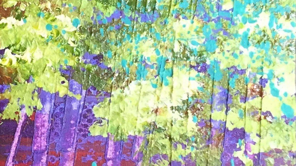Coast artist Elizabeth Huffmaster has included recent abstract works in her 'Something Old, Something New' exhibit at MGCCC's Jeff Davis campus.