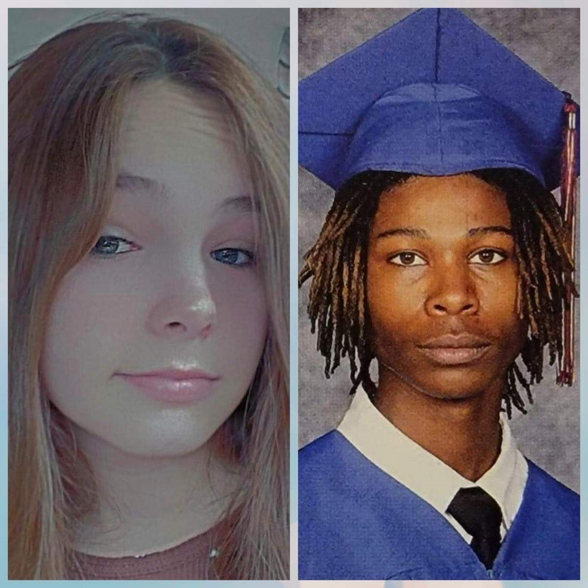 Haeleigh Stamper, 16, and  De’Arreis “DD” Smith, 18,. Both Hancock High students died of gunshot wounds