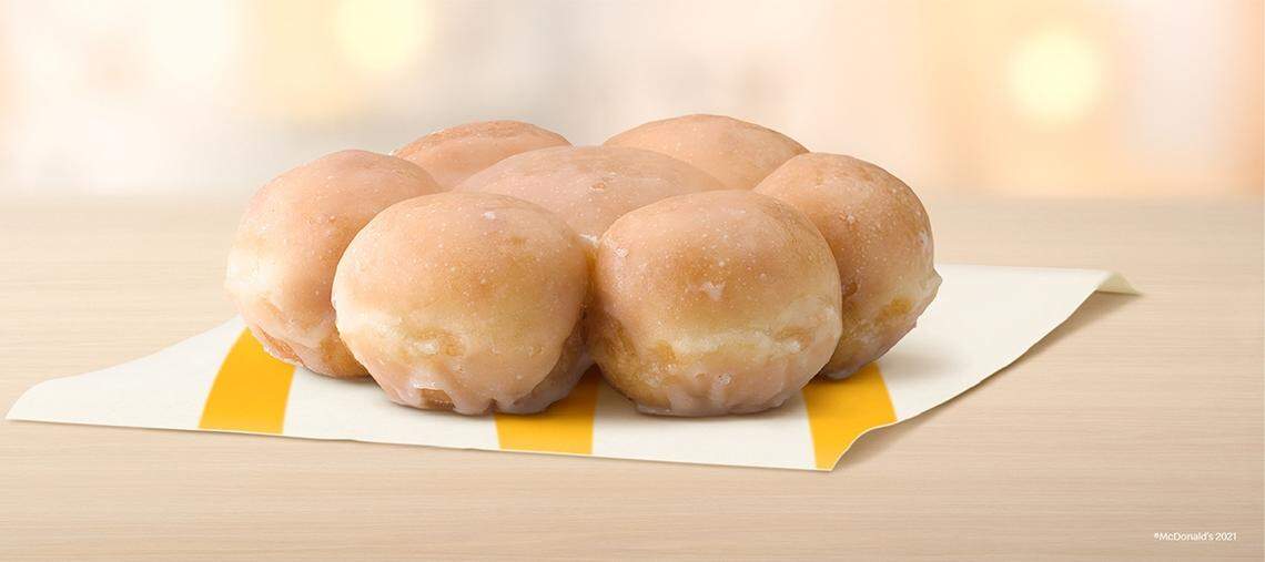 McDonald’s is adding a glazed pull apart doughnut to its line of McCafe Bakery items, but only for a limited time.