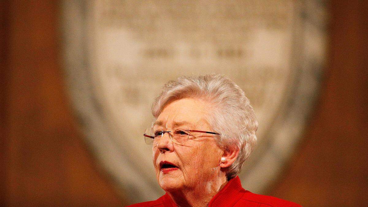 Alabama Gov. Kay Ivey speaks during the annual State of the State address at the Capitol, Tuesday, Jan. 9, 2018, in Montgomery, Ala.