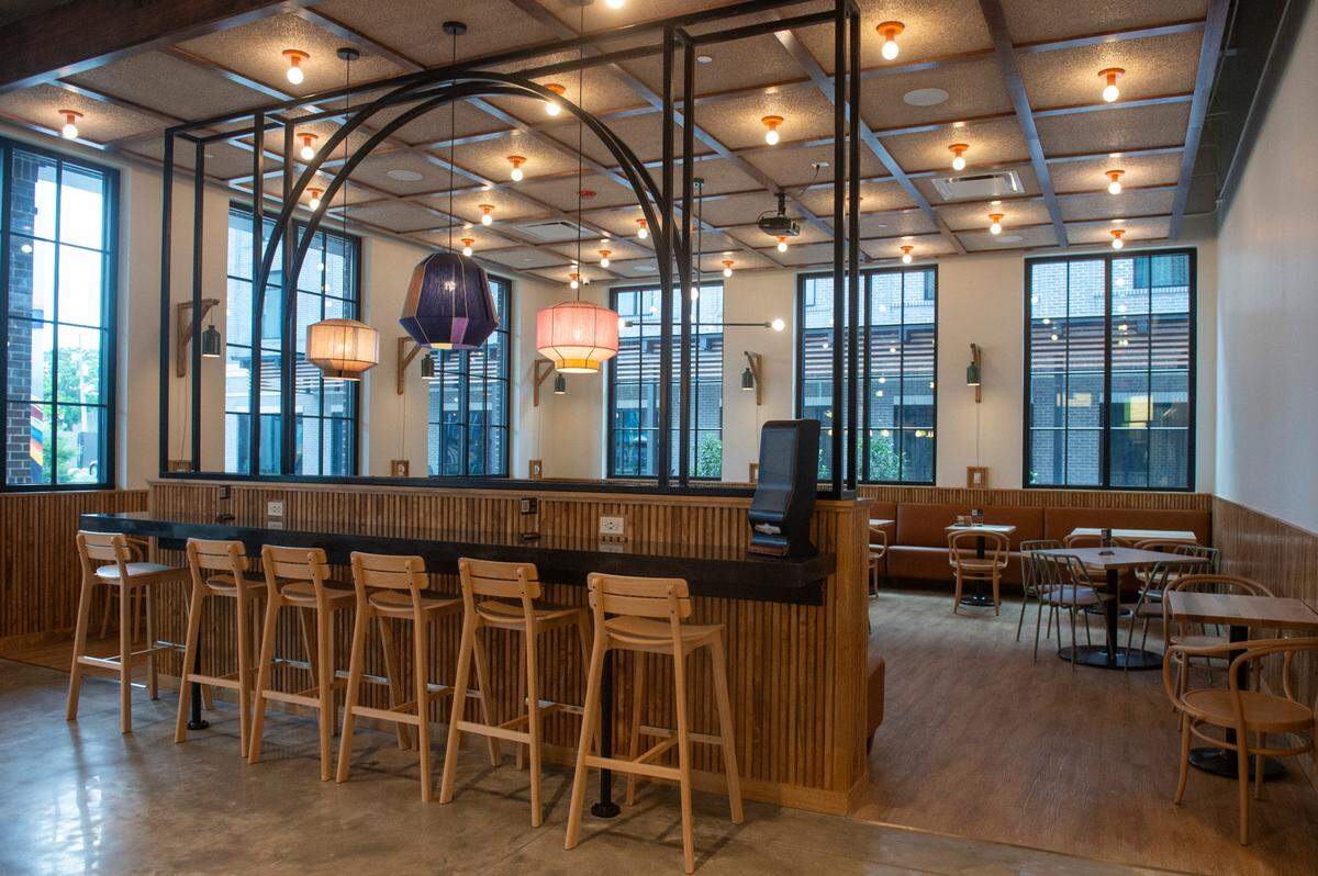 The inside of Crave, the new food hall at OS1515 in Ocean Springs on Thursday, May 15, 2025.