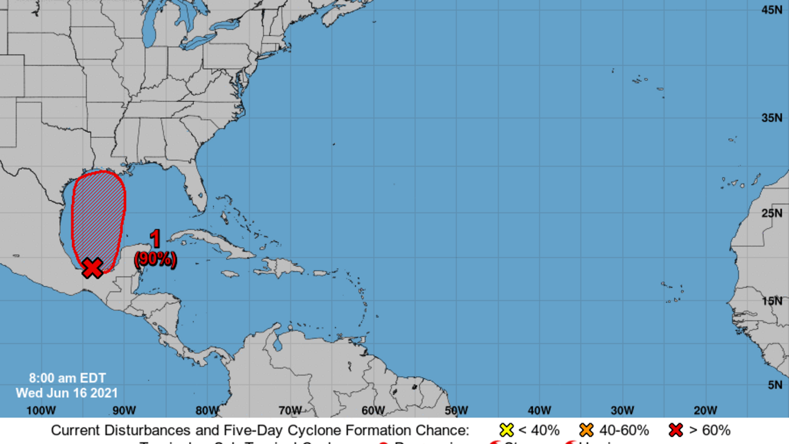 Tropical system expected to soak the Gulf Coast. Here’s when rain is likely to arrive
