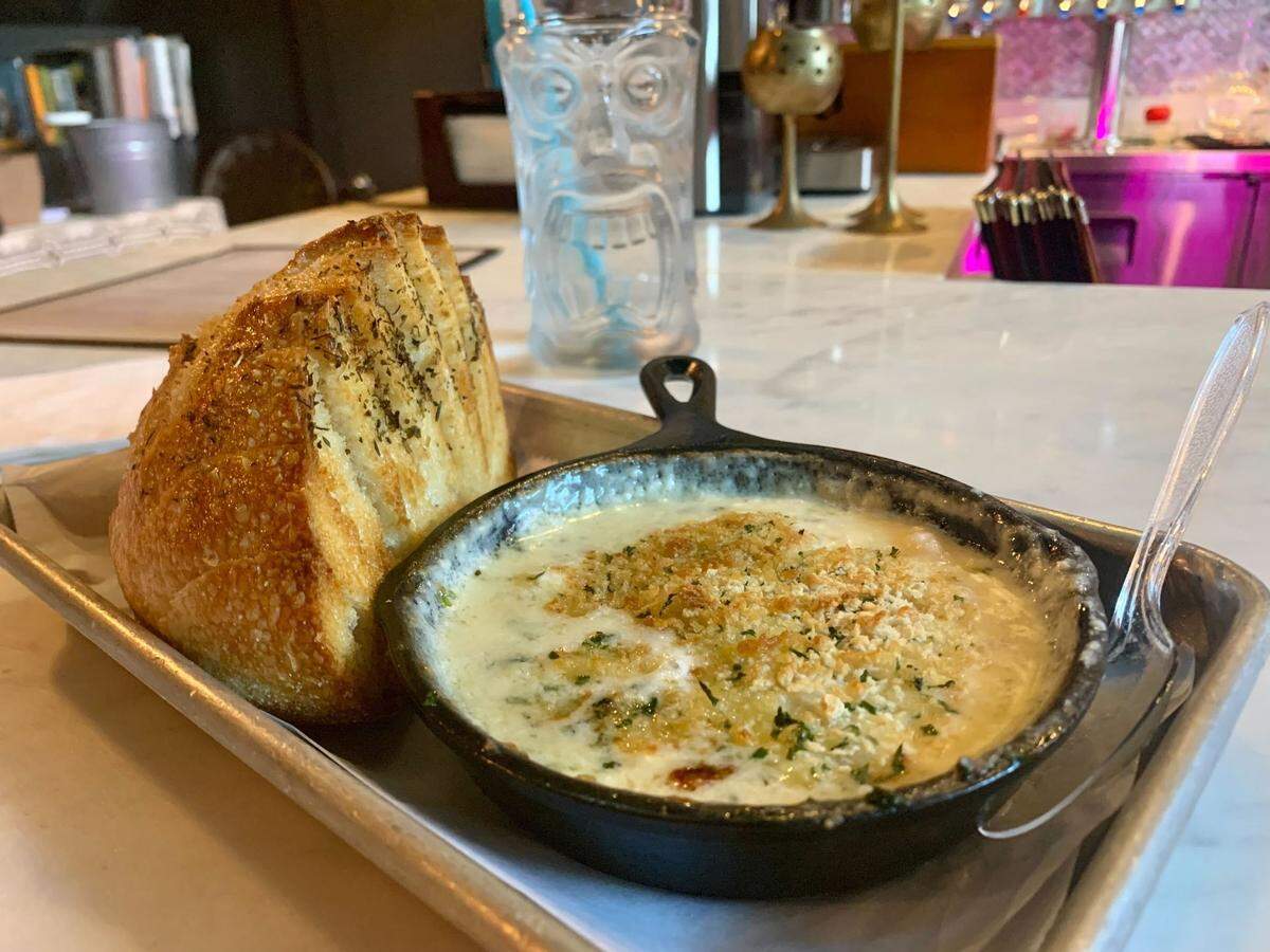 The shrimp scampi dip at Eat Drink Love in Ocean Springs, Mississippi