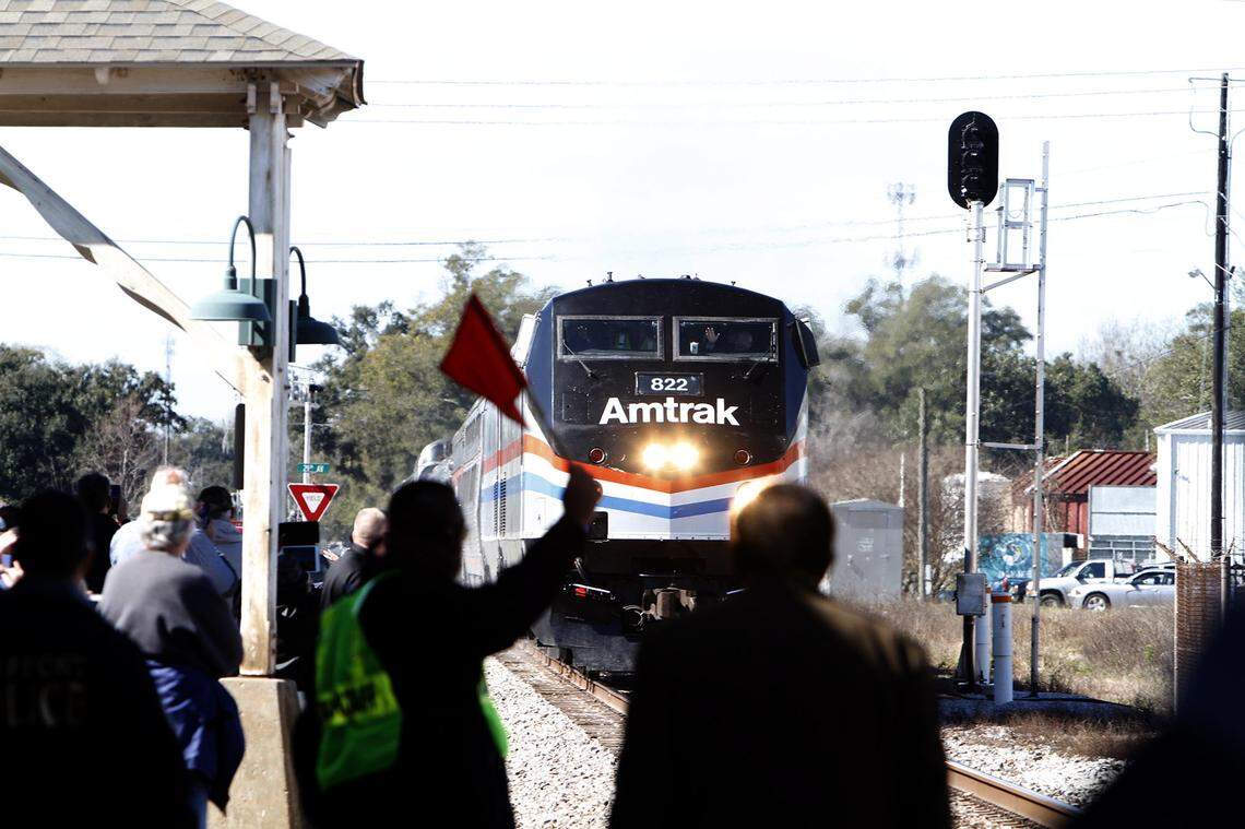 The Amtrak Inspection Train arrives in Gulfport in 2016. The demonstration train ride began in New Orleans, making stops at Bay St. Louis, Gulfport, Biloxi and Pascagoula before heading to Alabama and Florida. Amtrak passenger service from New Orleans to Mobile is expected to launch in 2023.