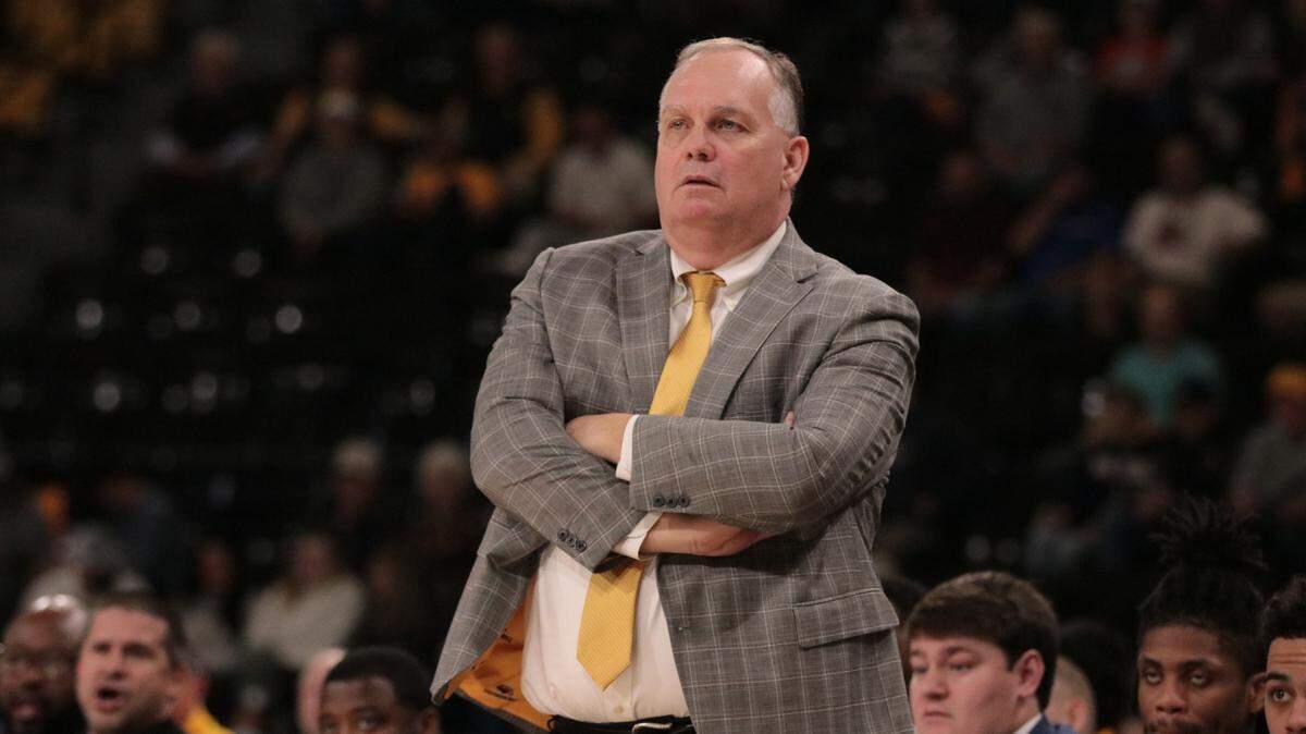 Southern Miss basketball coach Jay Ladner during a 64-60 win over Troy on Dec. 29, 2022.