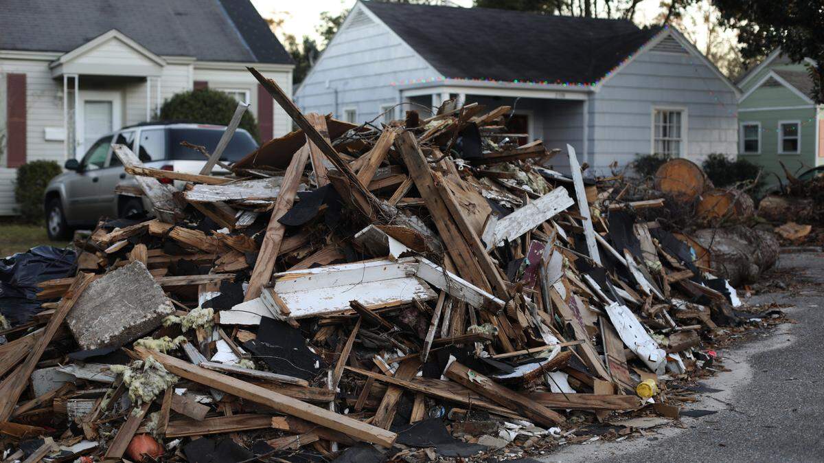 Piles of debris, downed trees and rubble line the Broadmoor neighborhood in Gulfport nearly two months after Hurricane Zeta hit South Mississippi. The Hancock Resource Center in Waveland has recently been awarded $400,000 to help rehabilitate homes owned by older or low-income residents that may have been damaged in recent weather events.