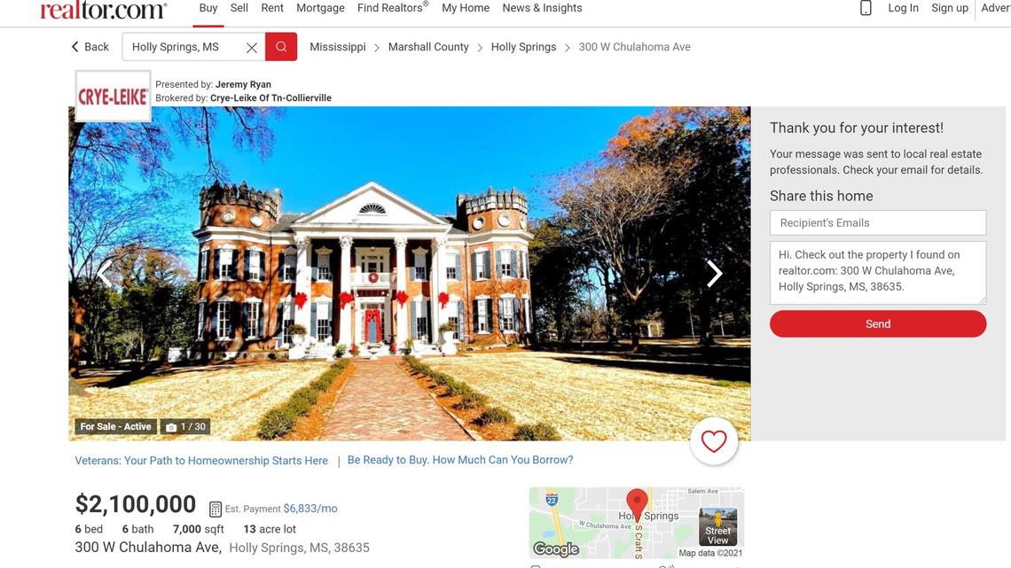 The Walter Place mansion is “one of the last grand mansions completed before the American Civil War,” according to a Facebook page for the estate.