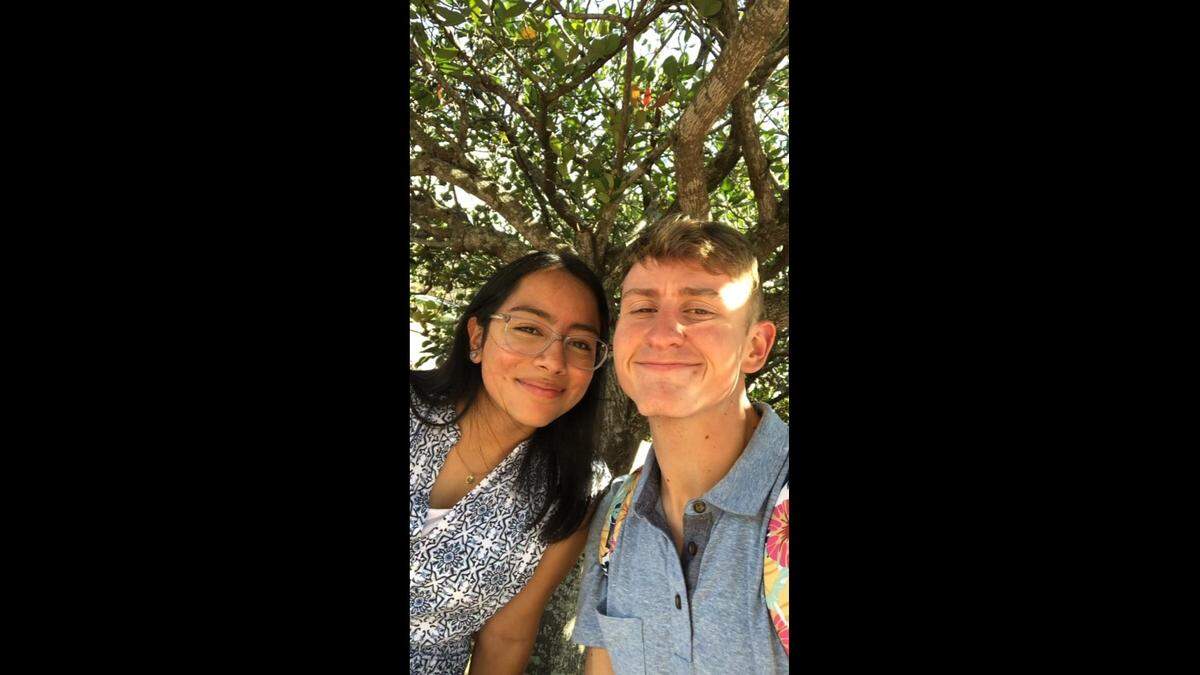 Isaiah Winkley and his girlfriend