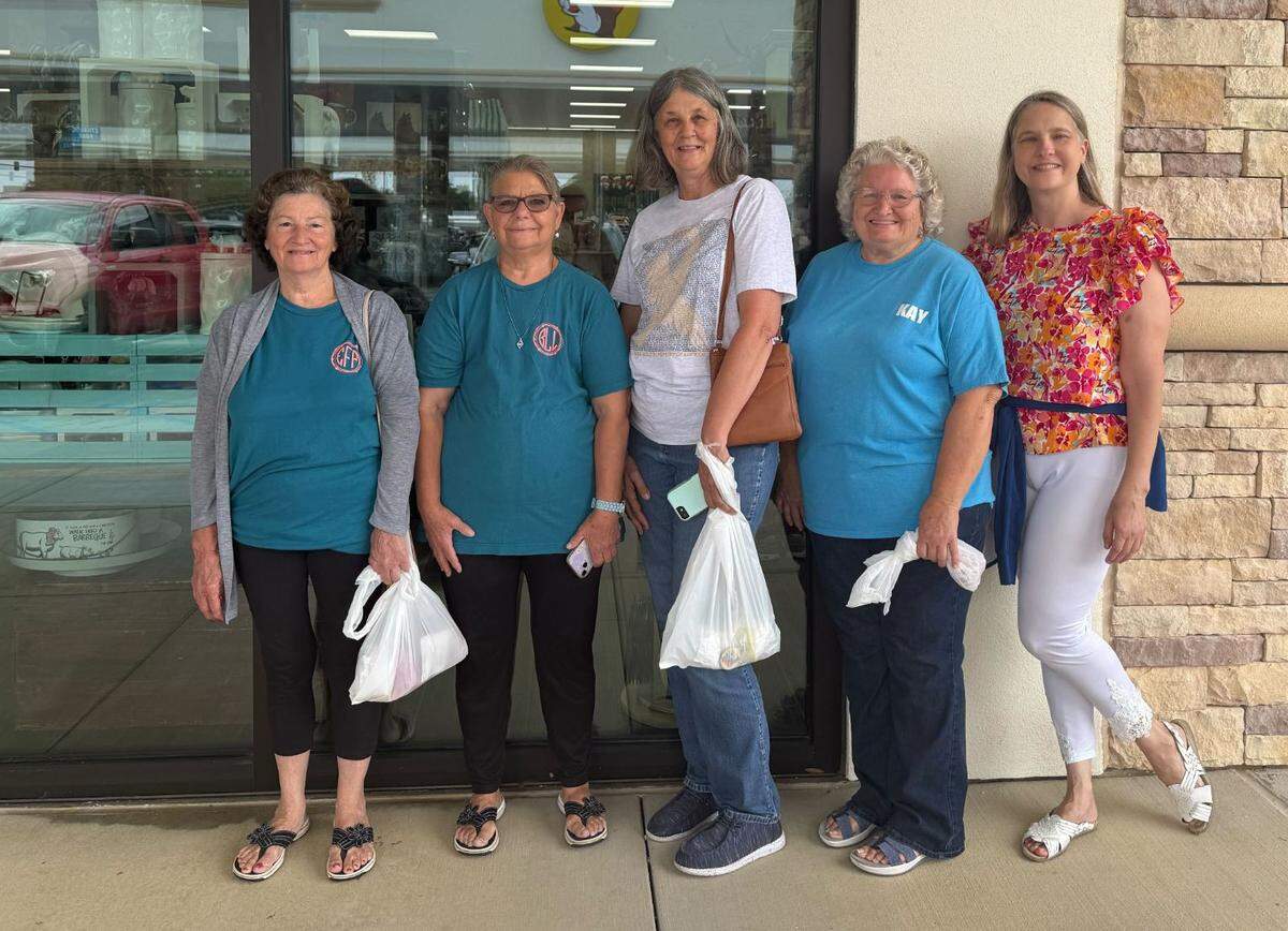 Elizabeth Briscoe, who works at the Lobouy Senior Center in Pass Christian, guided a number of older adults during a trip to Buc-ee’s.