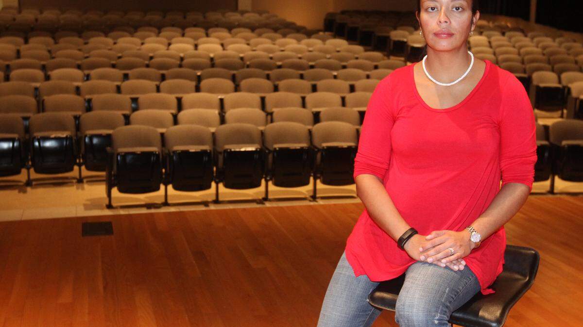 JOHN FITZHUGH/SUN HERALD 
 Navy Seabee veteran Lina Penney, who served two tours of duty in Afghanistan, is part of the 'Telling: South Mississippi' presentation at University of Southern Mississippi Gulf Park in Long Beach in November.