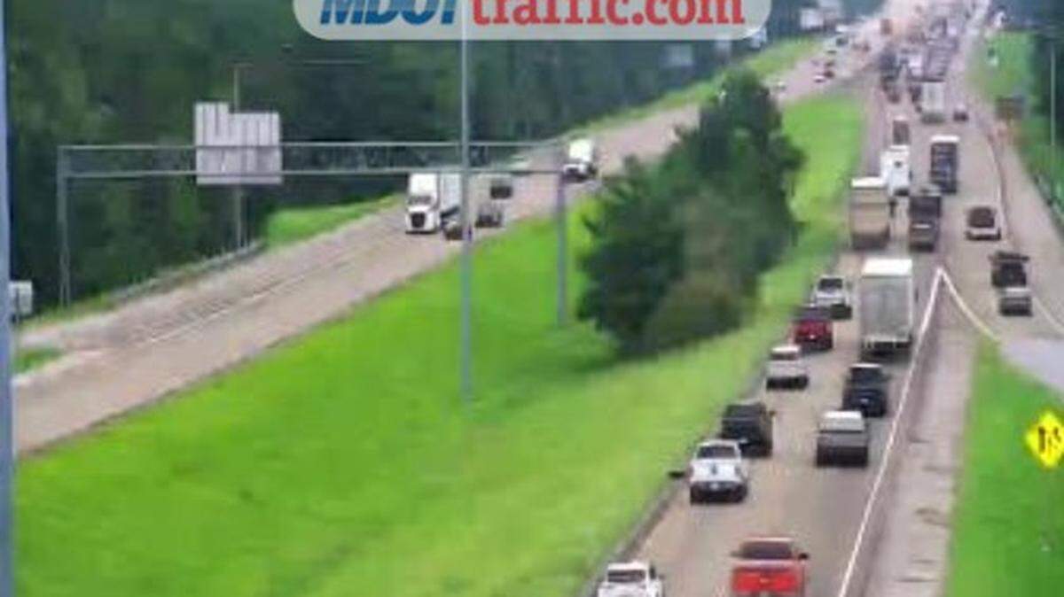 Eastbound traffic is backing up on I-10 between Exits 13 and 16 on Friday.