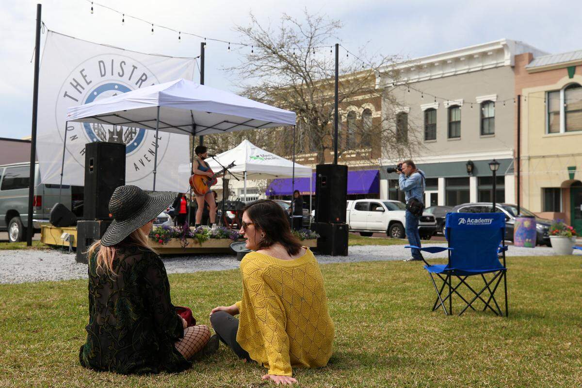 Live music was part of the grand opening event for The District Green off Howard Avenue in Biloxi on Friday, March 5, 2021.