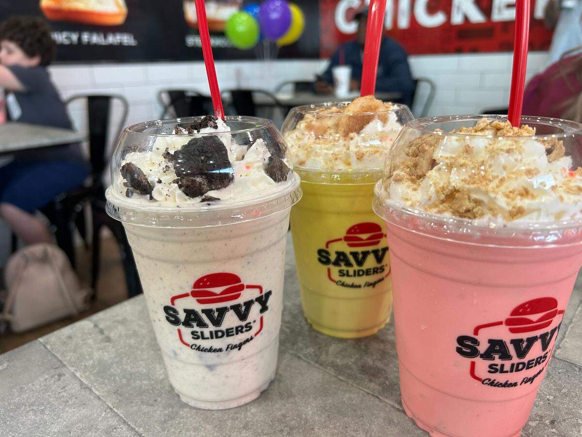 The specialty custard shakes at Savvy Sliders in Gulfport.