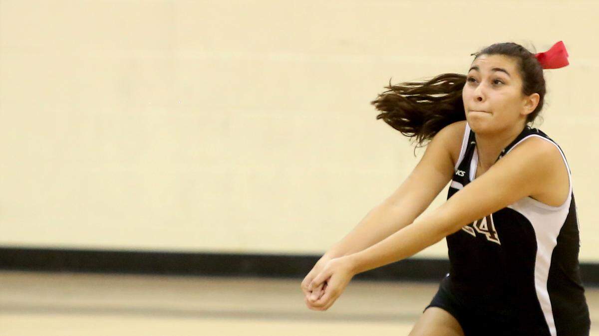 AMANDA McCOY/SUN HERALD 
 Our Lady Academy's Alia Tayara hopes to help the Lady Crescents defend their state title today at Germantown.