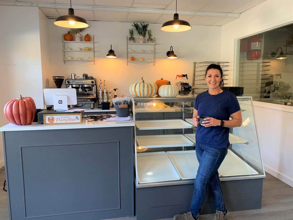 Laura Pylate prepares for the opening of the Bluebird Bakery & Donut Co. in Vancleave. The bakery is a sister business to Georgia’s Corner Market in Vancleave.