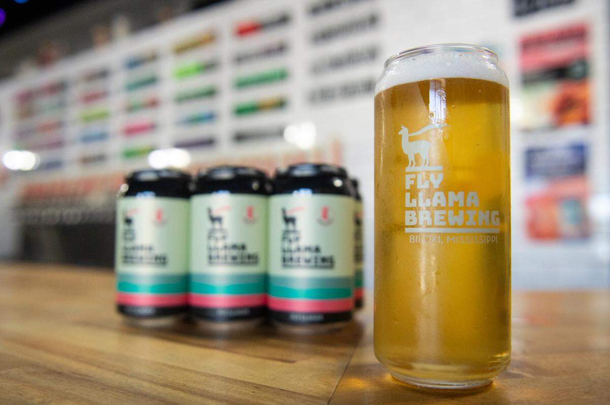 A pint of beer at Fly Llama Brewing in Biloxi on Monday, July 1, 2024. Fly Llager, a popular beer Fly Llama stopped making, will return in a few weeks as one of the brewery’s flagship beers.