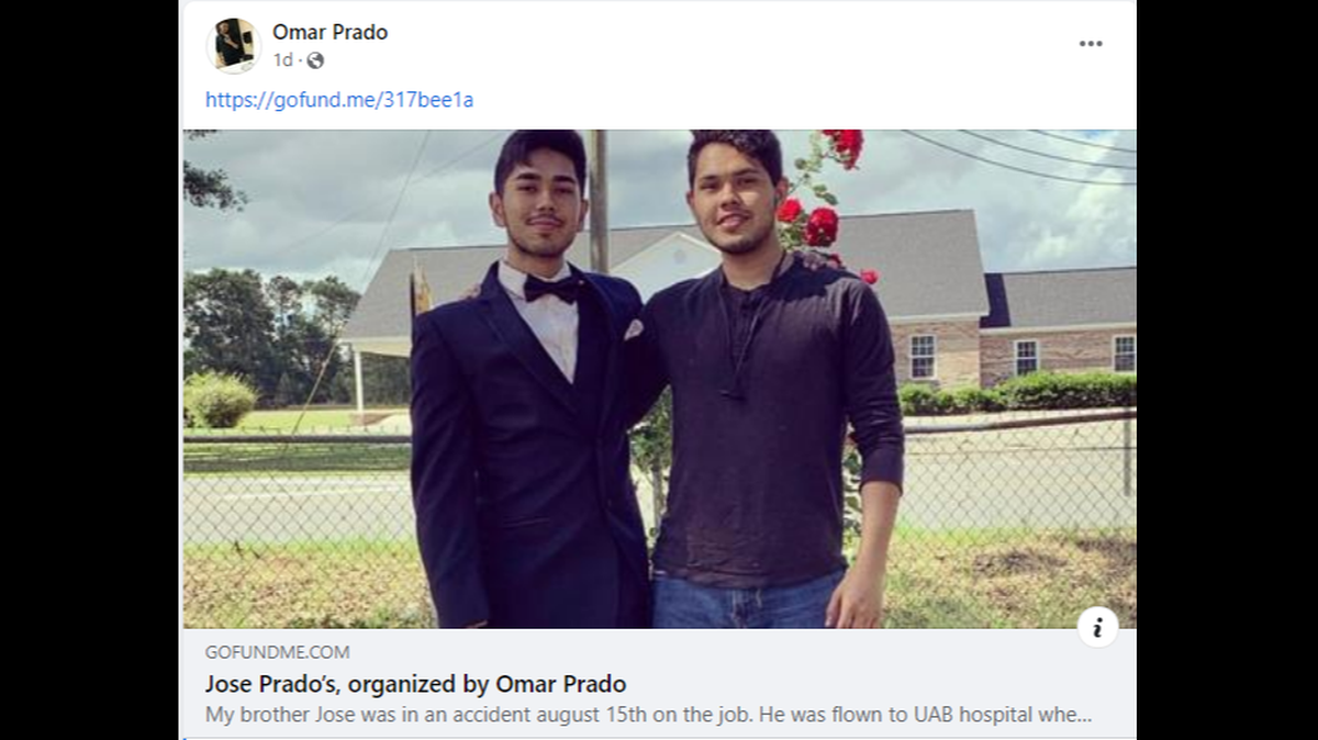 A 23-year-old construction worker died in a fatal accident at his construction job, Alabama police say.