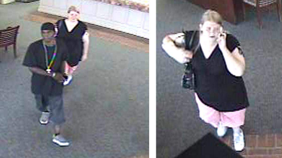 BILOXI POLICE DEPARTMENT 
 Police are asking for the public's help in identifying two people whom they believe witnessed a bank robbery at First Bank in Biloxi on Dec. 18.
