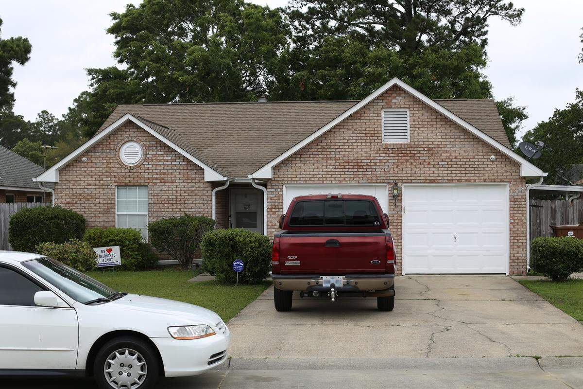 This home in a subdivision off Popps Ferry Road in Biloxi is where Darian Atkinson’s mother lives. It’s also Atkinon’s last known address. He was charged with capital murder in the killing of Biloxi police officer Robert McKeithen.