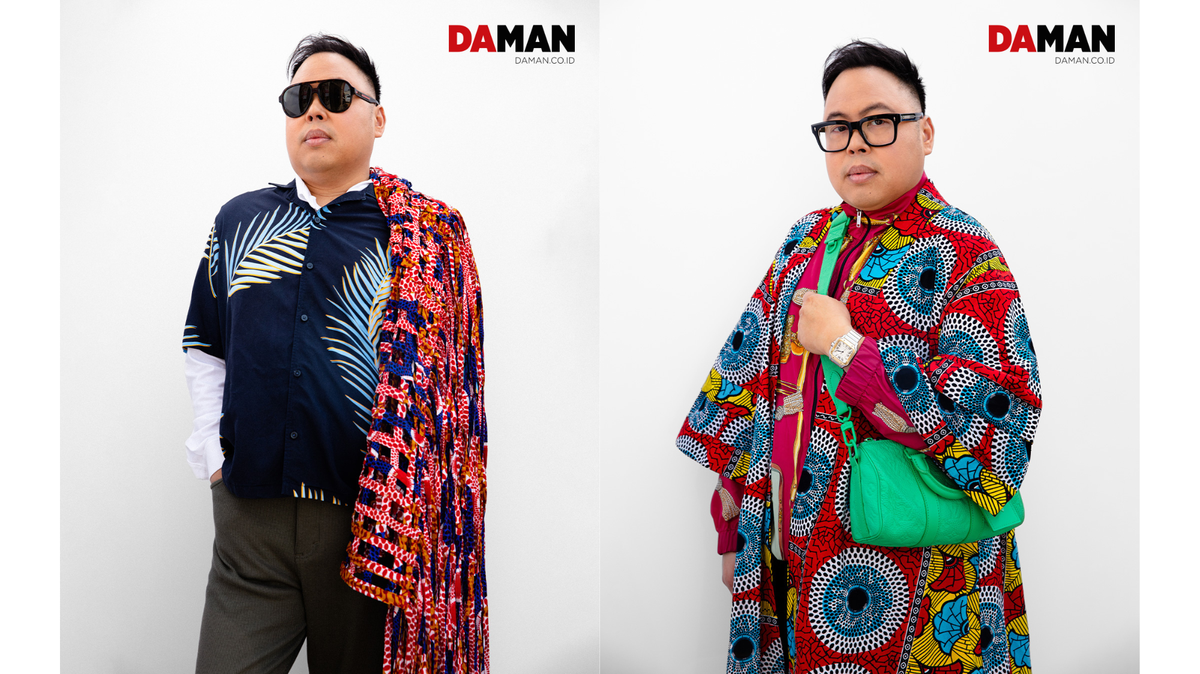 “Crazy Rich Asians” actor Nico Santos wore shawls from Aloha Glamour in Gulfport, Mississippi for a recent photo spread in Da Man Magazine.