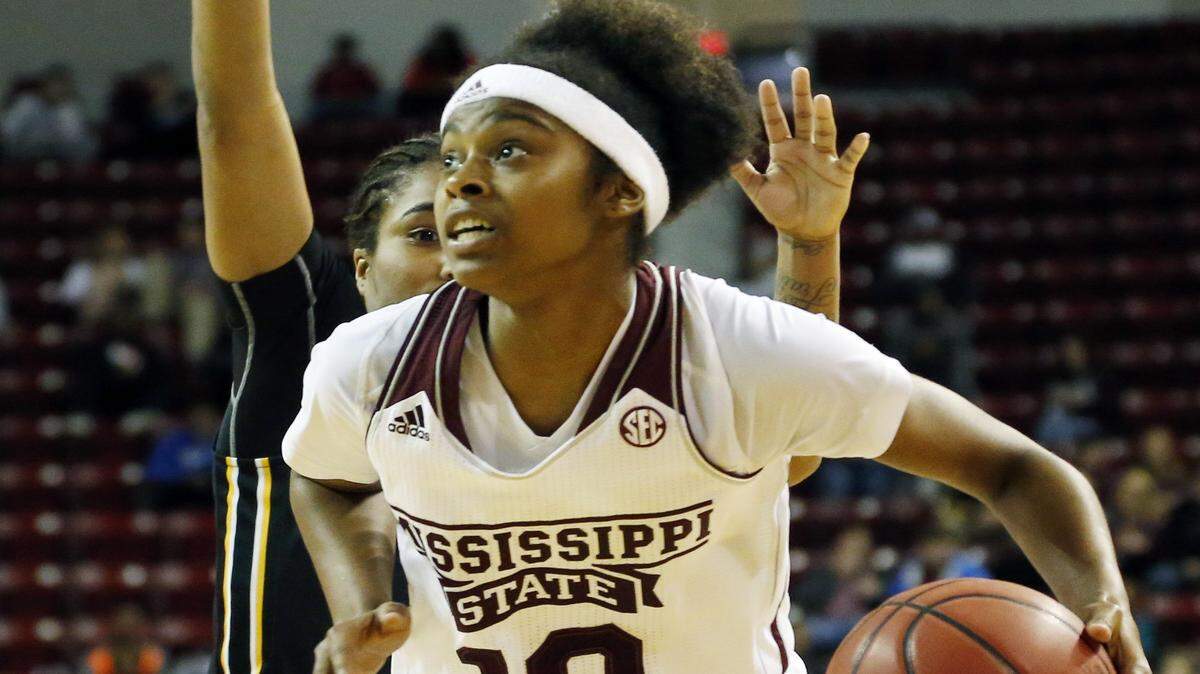 ROGELIO V. SOLIS/ASSOCIATED PRESS 
 Former Harrison Central standout Jazzmun Holmes has been an important role player at Mississippi State as a freshman. The Bulldogs host UT-Chattanooga in the first round of the NCAA Tournament on Friday.