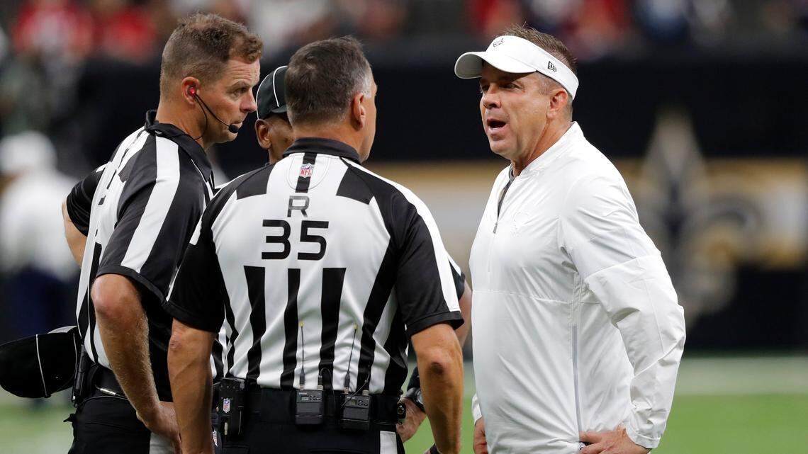 We take a close look at the Saints-Rams starting lineup — for the officiating crew