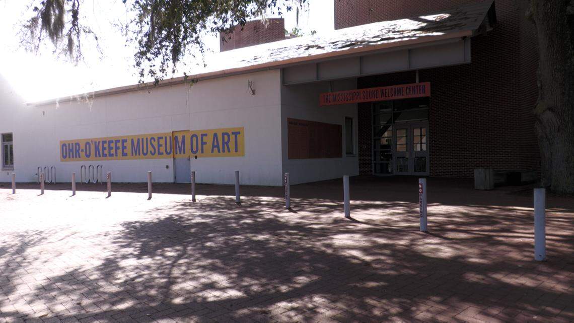 The Mississippi Sound Welcome Center greets guests at the Ohr-O’Keefe Museum of Art. The museum blends art, architecture and Gulf Coast history.