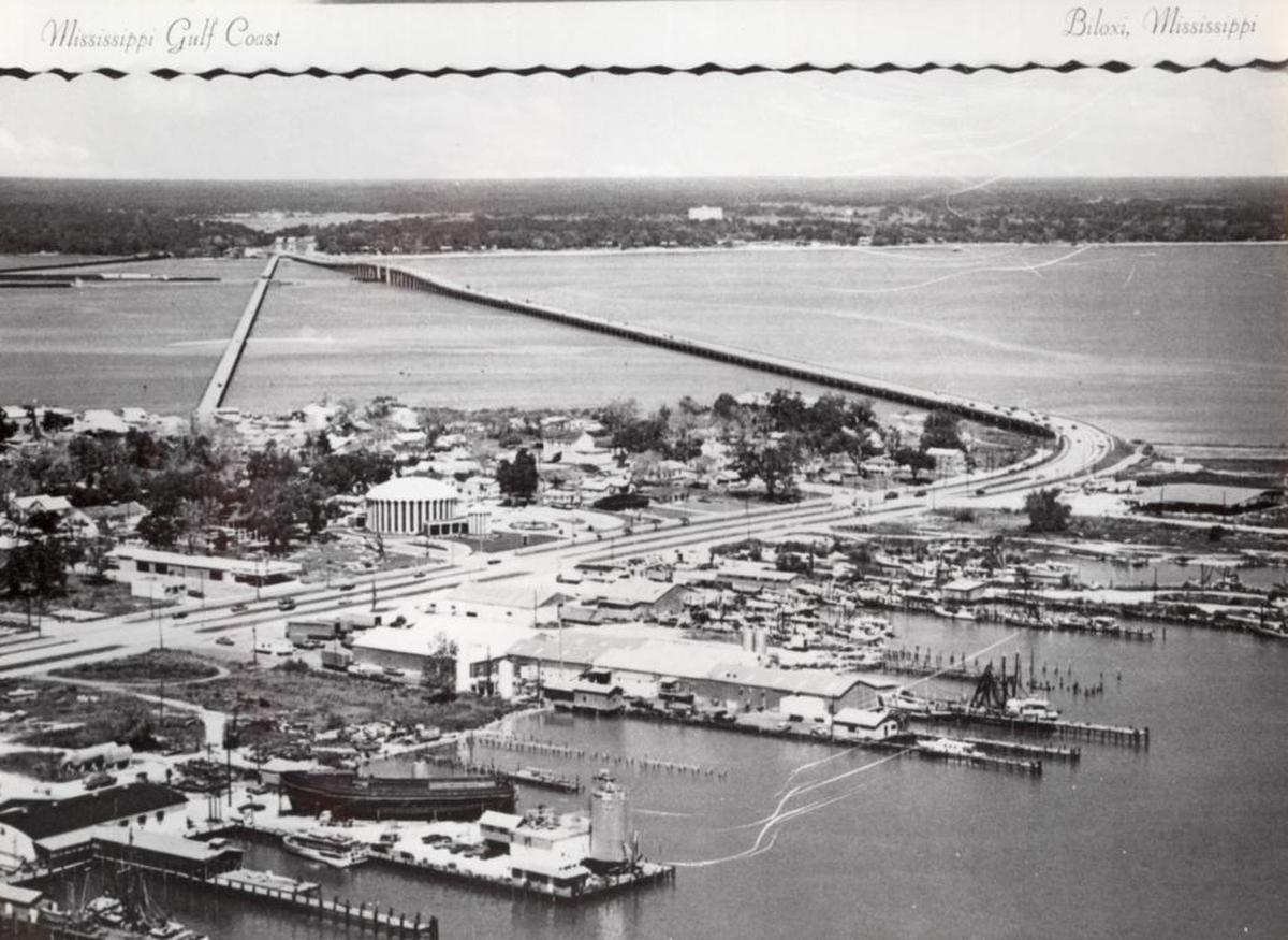 Point Cadet in East Biloxi was dominated by waterfront development in the late 1960s, mostly related to the seafood industry.