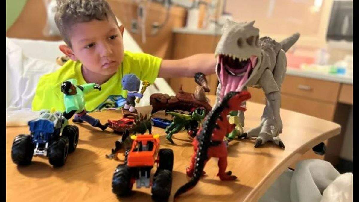 Hendrix Branning, 6, was taken to the hospital after he started having problems moving around part of his body and other symptom before doctors determined he had type of brain cancer.