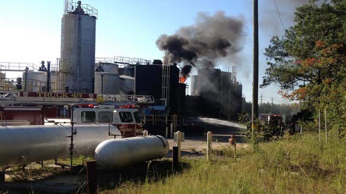 GUFLPORT FIRE DEPARTMENT Gulfport firefighters responded to an industrial fire Sunday at Blacklidge Emulsions, Inc.