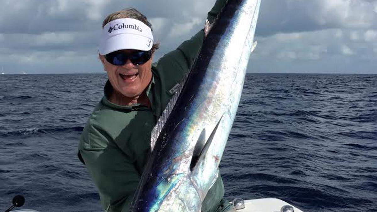 NBC SPORTS 
 NBC Sports Fishing host George Poveromo, shown with a 41 pound wahoo, will be appearing at the Golden Nugget on March 5.
