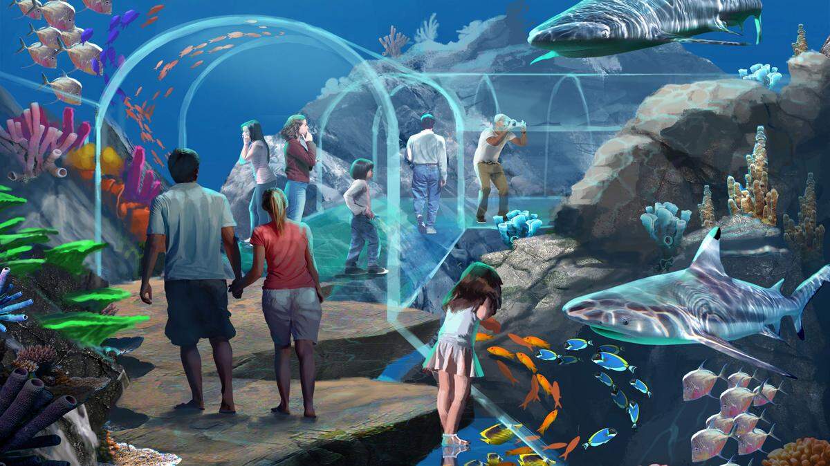 COURTESY PGAVThis is the proposed design for the Mississippi Aquarium in downtown Gulfport, with renderings by PGAV of St. Louis and Coast architectutral firm Eley Guild Hardy.