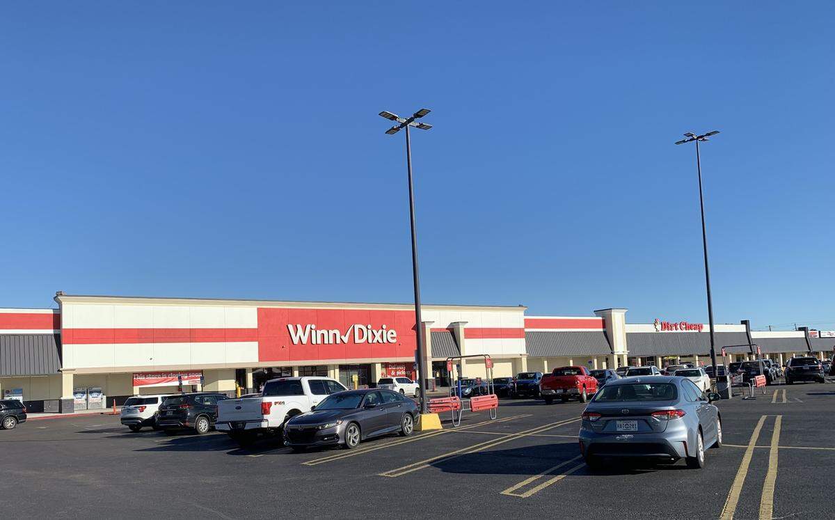 In the same shopping center on U.S. 49 in Gulfport, the sprawling Winn-Dixie store will become an ALDI about half the size, and the adjacent Dirt Cheap closed.
