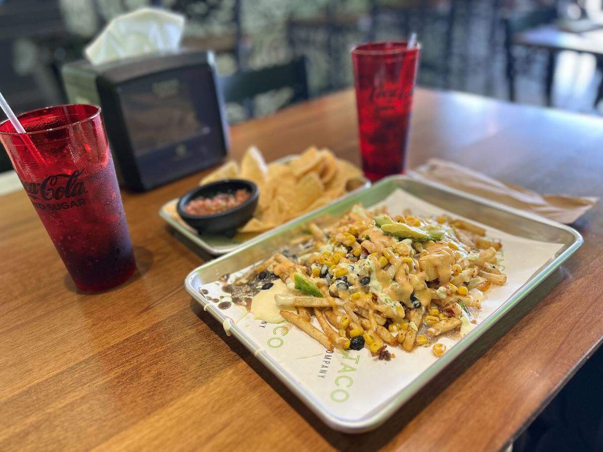 The P.S. Taco fries at P.S. Taco in Gulfport, Mississippi.