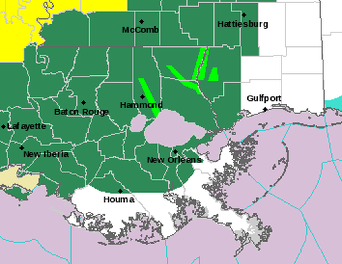 Hancock County is under a flood watch in anticipation of severe weather that could bring flooding, hail and thunderstorms to the Biloxi-Gulfport metro on Wednesday, Dec. 14, 2022.