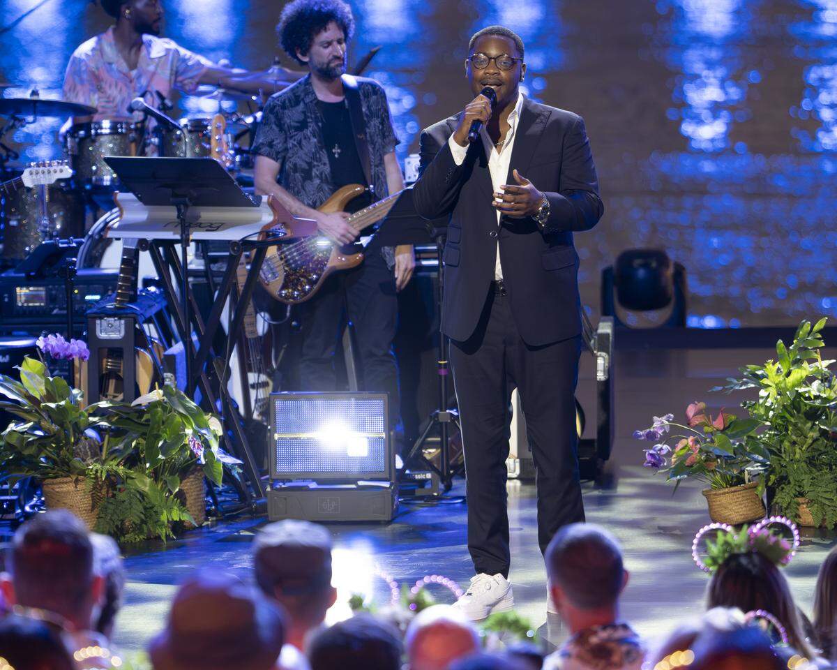 Moss Point’s Daniel Stallworth performs “All Night Long” by Lionel Richie during Monday’s episode of American Idol.