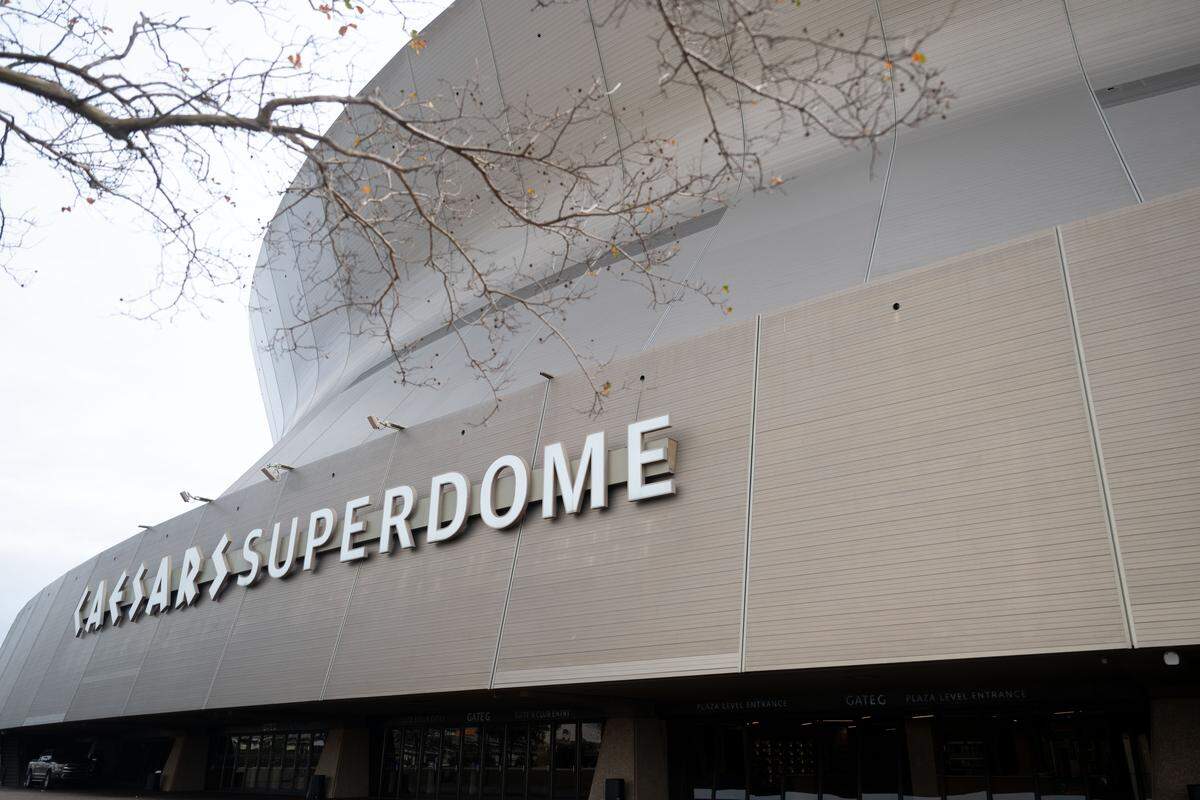 Caesars Superdome in New Orleans on Wednesday, Dec. 17, 2025.