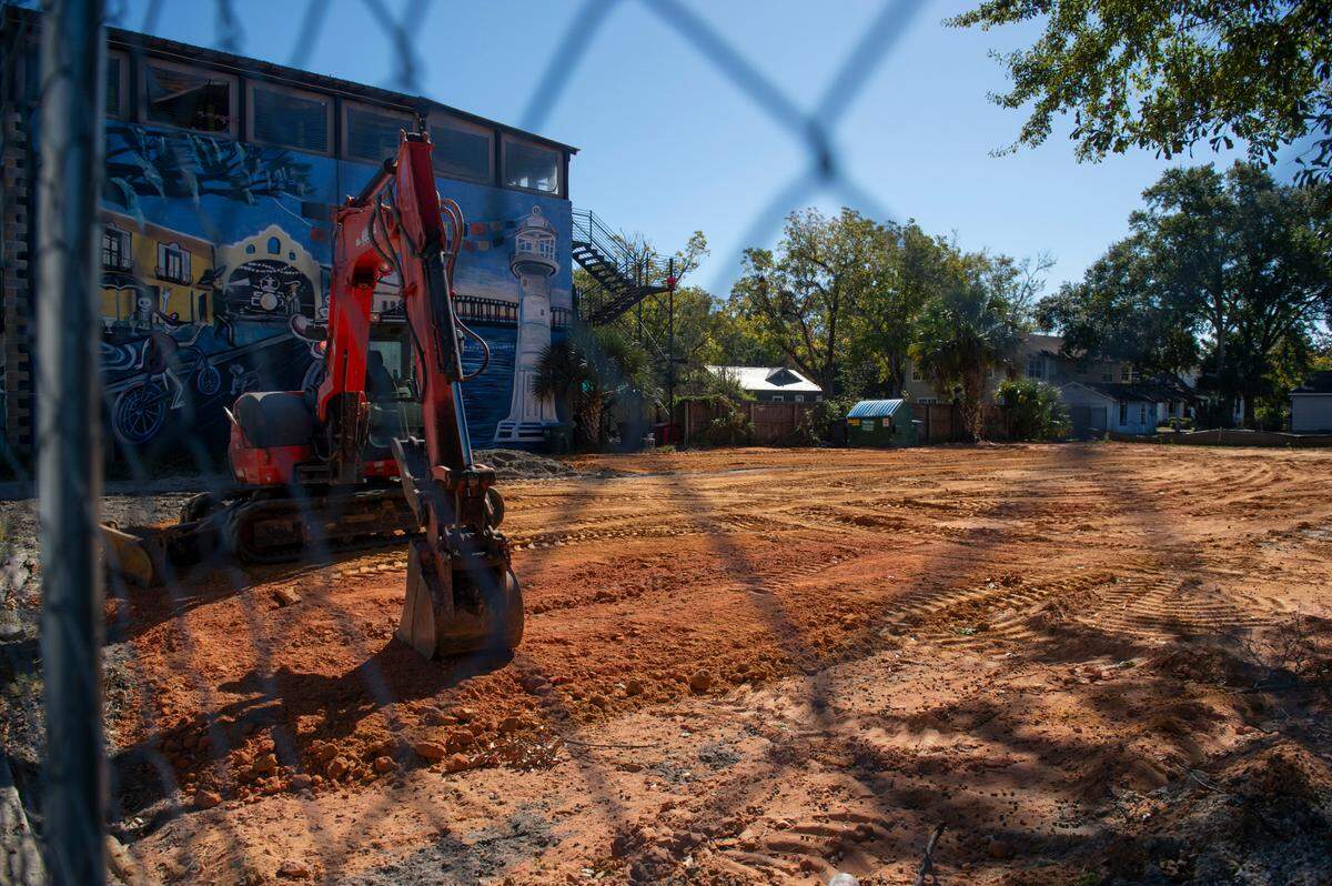 An empty lot is being developed on Government Street in Ocean Springs by Nicaud Restaurant Group. At street level will be an Italian restaurant, with a short term rental hotel above it.