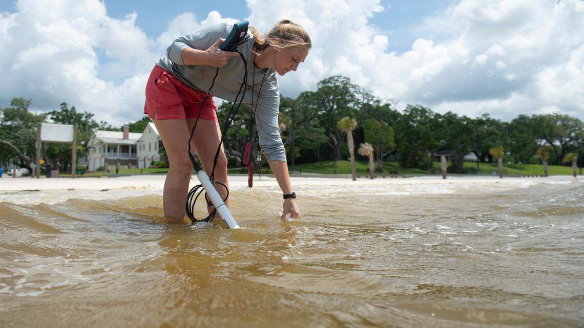 This Coast team tests for the trouble that keeps turning up on our beaches