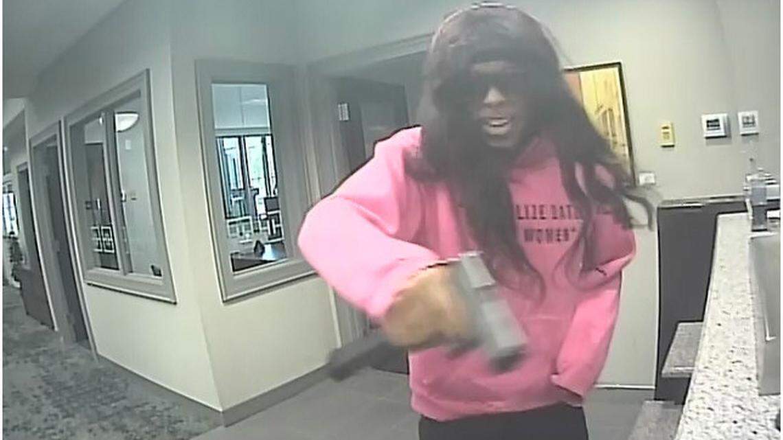 Police in Atlanta, Georgia, are looking for a suspect accused of robbing a Truist Bank at gunpoint and getting away with $30,000 to $40,000.