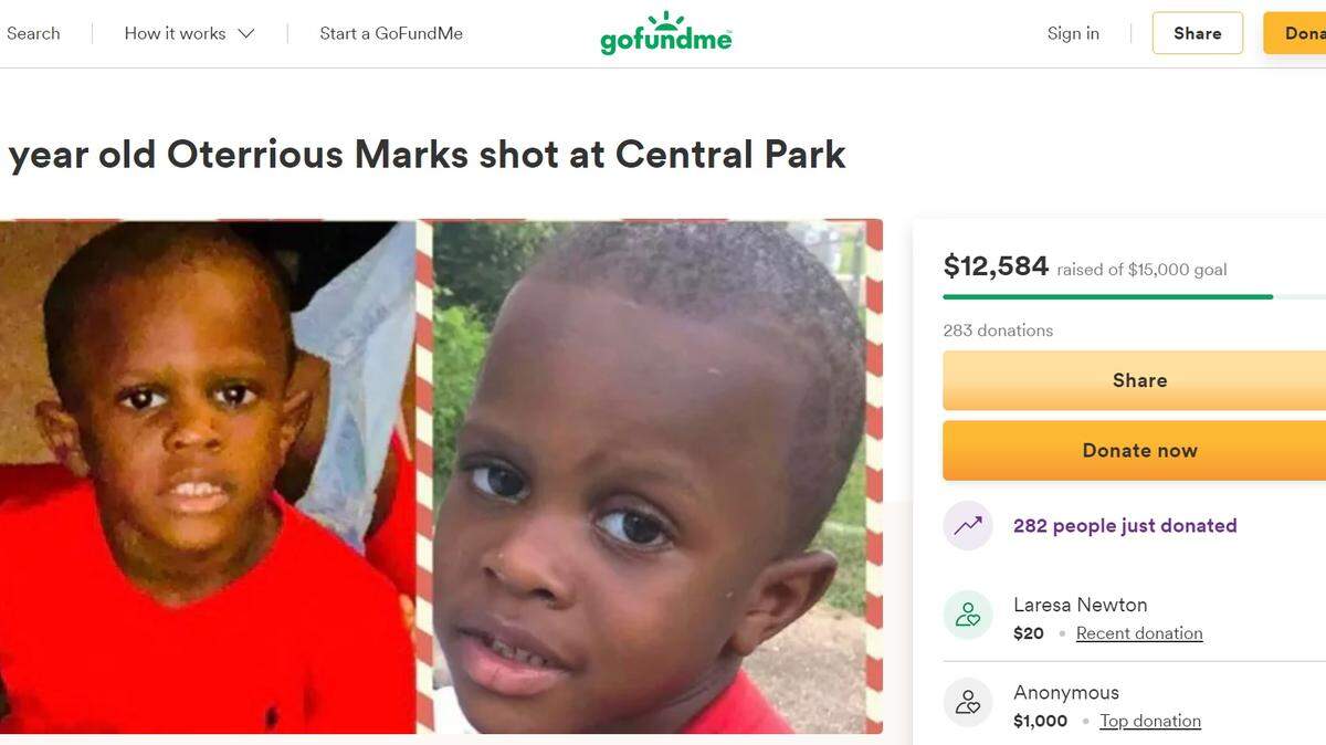 Oterrious Marks, 6, was killed in a drive-by shooting while playing with friends at a park in McComb, Mississippi, on Sunday, Feb. 20, police said.