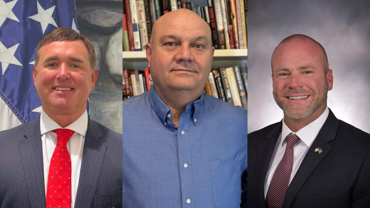 From left are: Nathan Barrett, Alan Chouest, Howard Walkinshaw