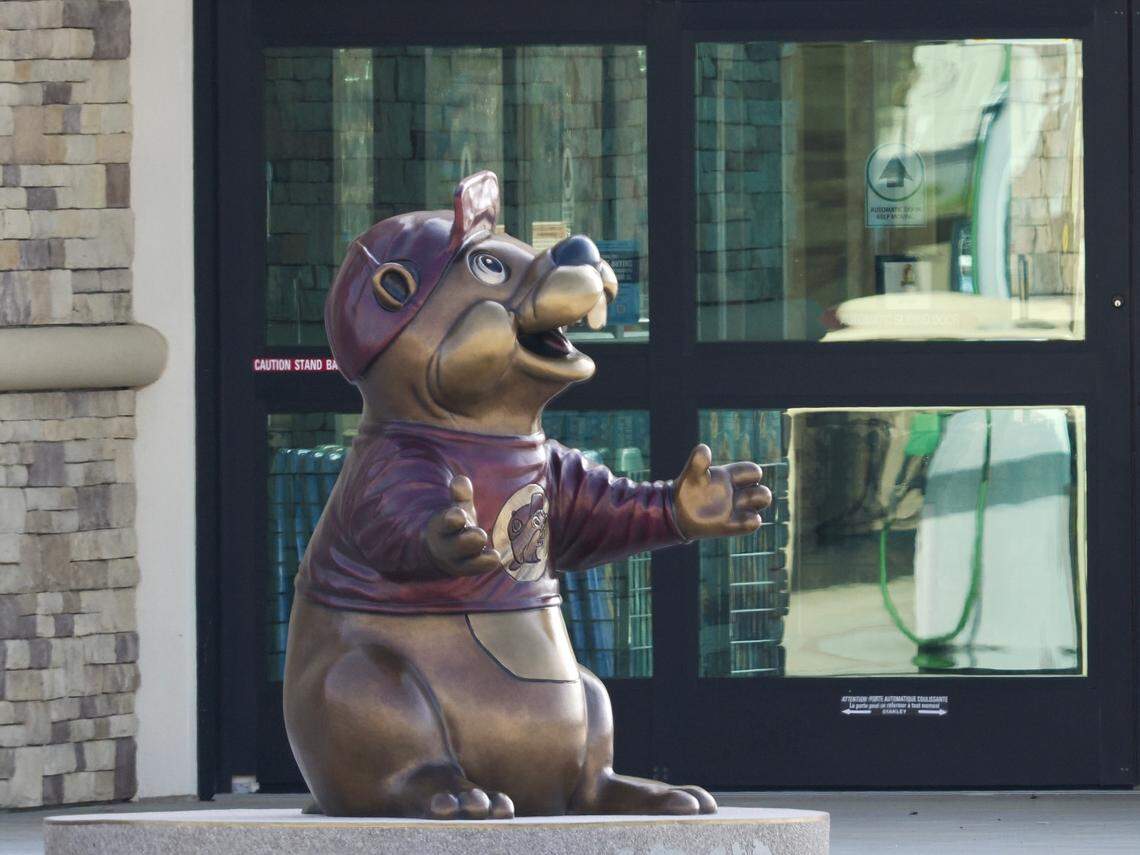 Buc-ee’s iconic beaver is ready to welcome guests to the new Buc-ee’s travel center in Harrison County when it opens in June.