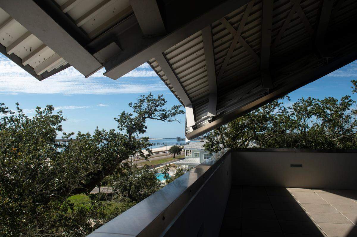 The view from the balcony of the City of Biloxi Center for Ceramics at the Ohr-O’Keefe Museum of Art in Biloxi on Tuesday, Dec. 17, 2024.