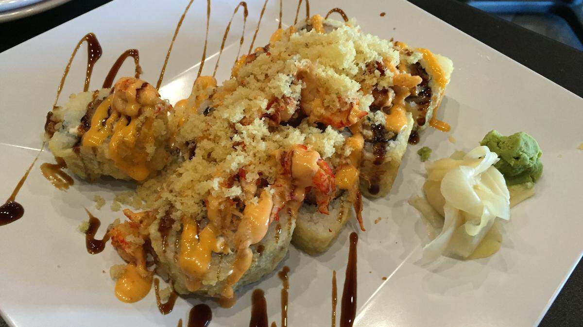 NATE THURMAN/SUN HERALDThe Elvis roll at Rock-N-Roll Sushi in Gulfport.